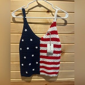 Flag sweater tank!